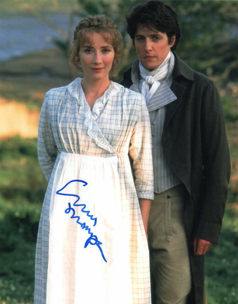 EMMA THOMPSON SIGNED AUTOGRAPHED 11x14 Photo Poster painting - BEAUTIFUL HARRY POTTER HUGH GRANT