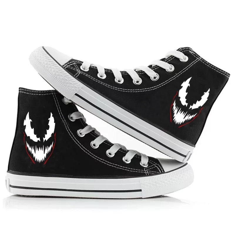 Mayoulove Venom Spider-Man #2 High Tops Casual Canvas Shoes Unisex Sneakers-Mayoulove