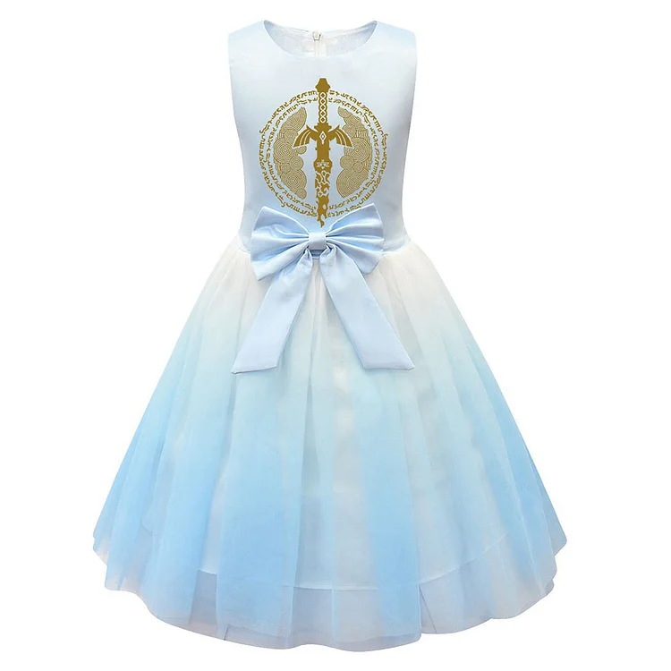 Kids Girls The Legend of Zelda Link Outfits Cosplay Costume Halloween Carnival Suit