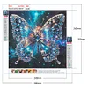Schmetterling - Rundbohrer Diamantmalerei - 30 * 30cm
