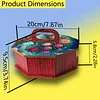 5D DIY Diamond Art Painting Snack Storage Box with Lid Wood Container (Flower)
