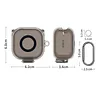 Protective Cover Compatible for Sony LinkBuds Clip WF-LC900 TPU Earphone Case Protective Skin Case with Carabiner Anti Scratch & Shockproof