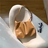 Stylish Plain Color Leather Women's Shoulder Bag