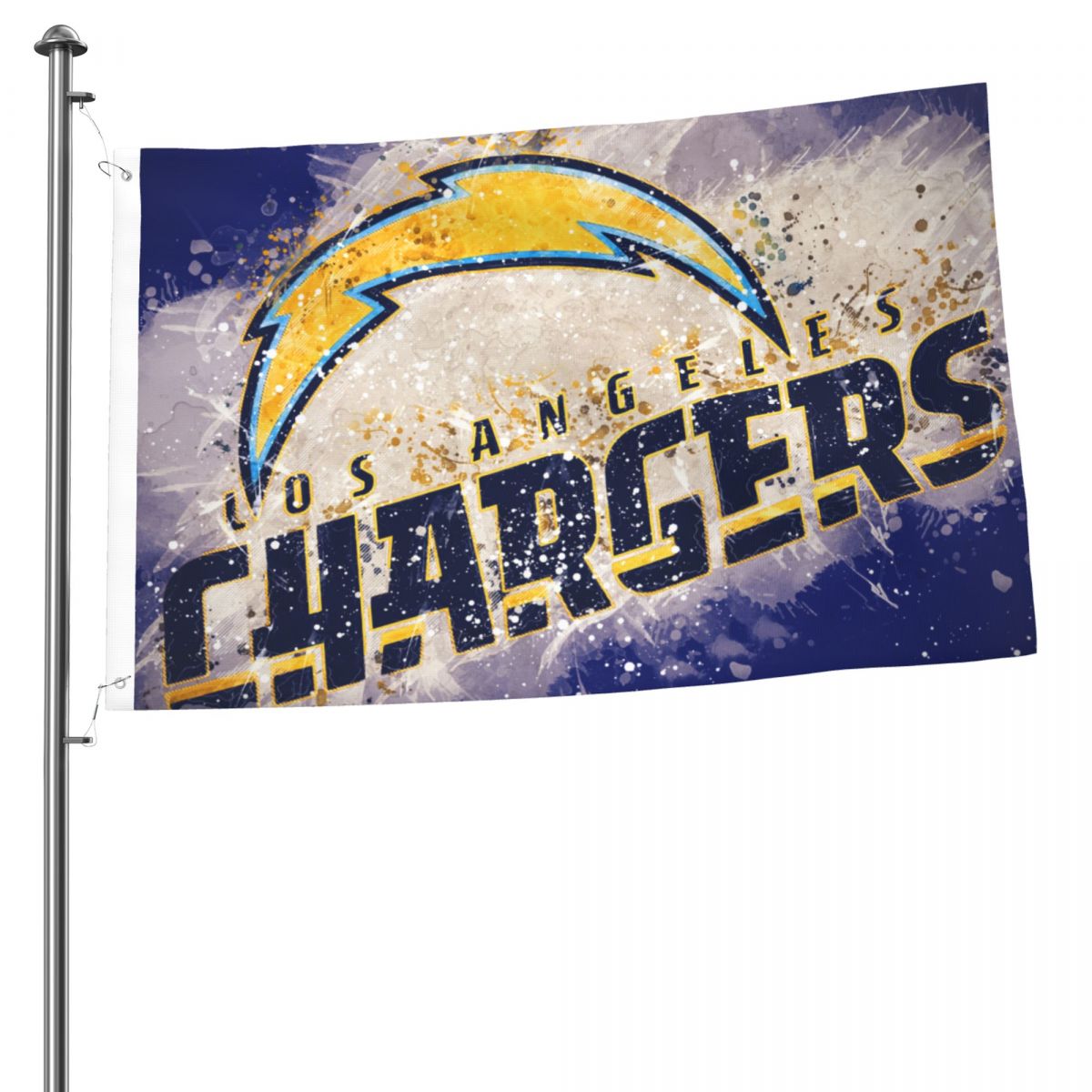 Los Angeles Chargers Logo Grunge Art 2x3FT Flag