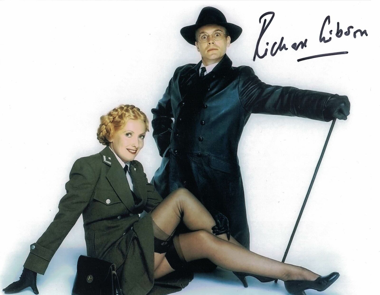 RICHARD GIBSON - Herr Flick in 'Allo, 'Allo hand signed Photo Poster painting