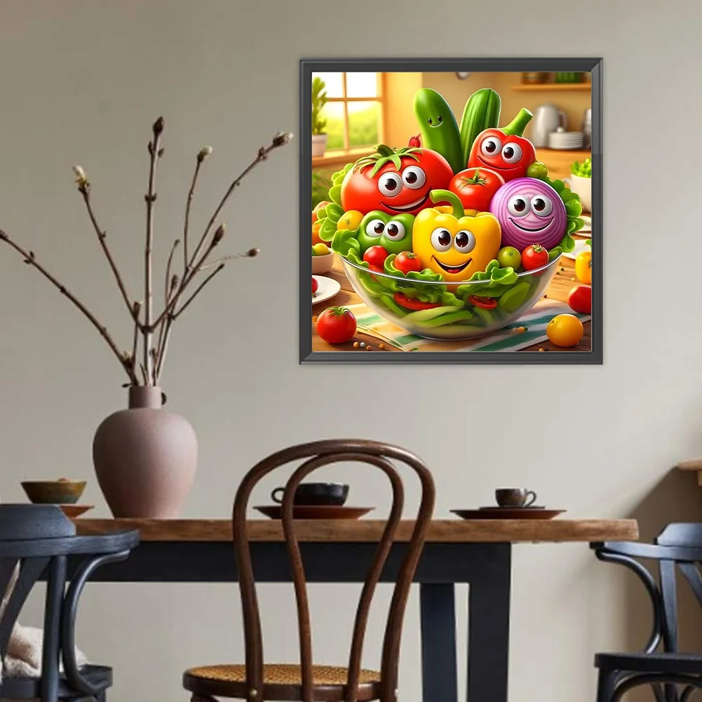 Diamond Painting - Full Round Drill - Big Eyes Fruit(Canvas|40*40cm)