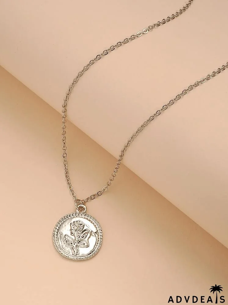 Round Charm Necklace
