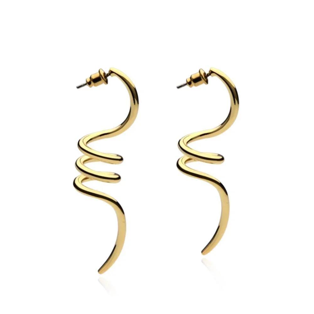 Spiral Shapes Dangle Copper Drop Earrings | Oxredo Shop Ramadan Sale