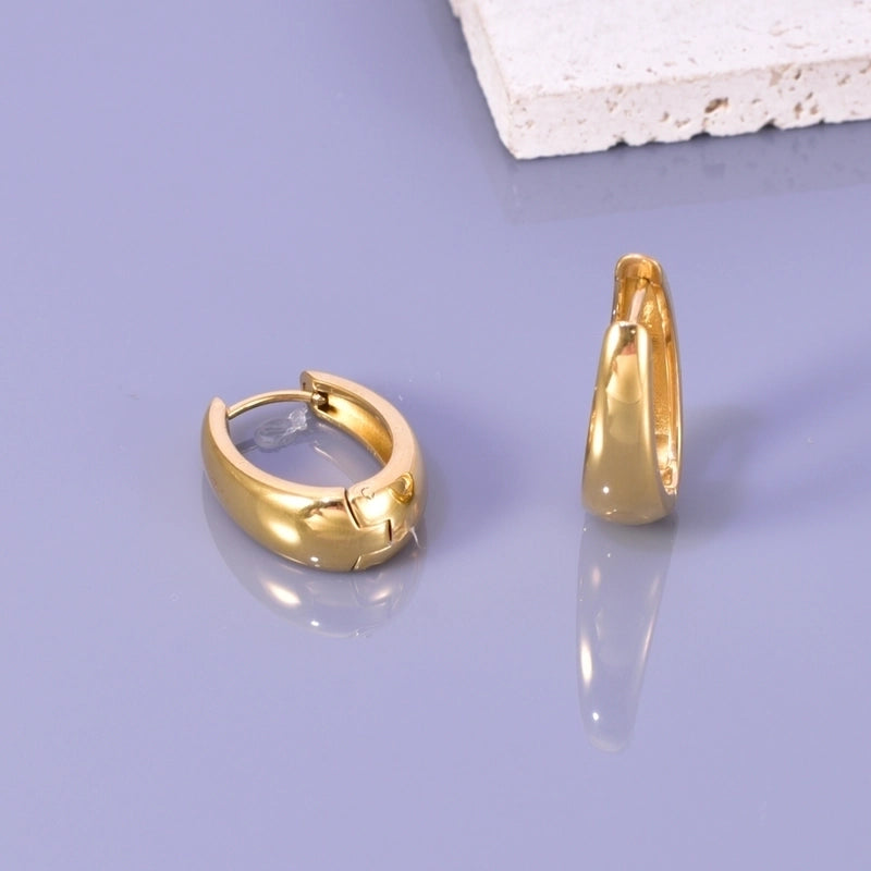 1 Pair Minimalist Classic Style Irregular Knot Plating 304 Stainless Steel Titanium Steel 18K Gold Plated Earrings