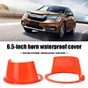 2Pcs 6.5Inch Car Audio Refit Speaker Waterproof Cover Red Car Audio Speaker Ring