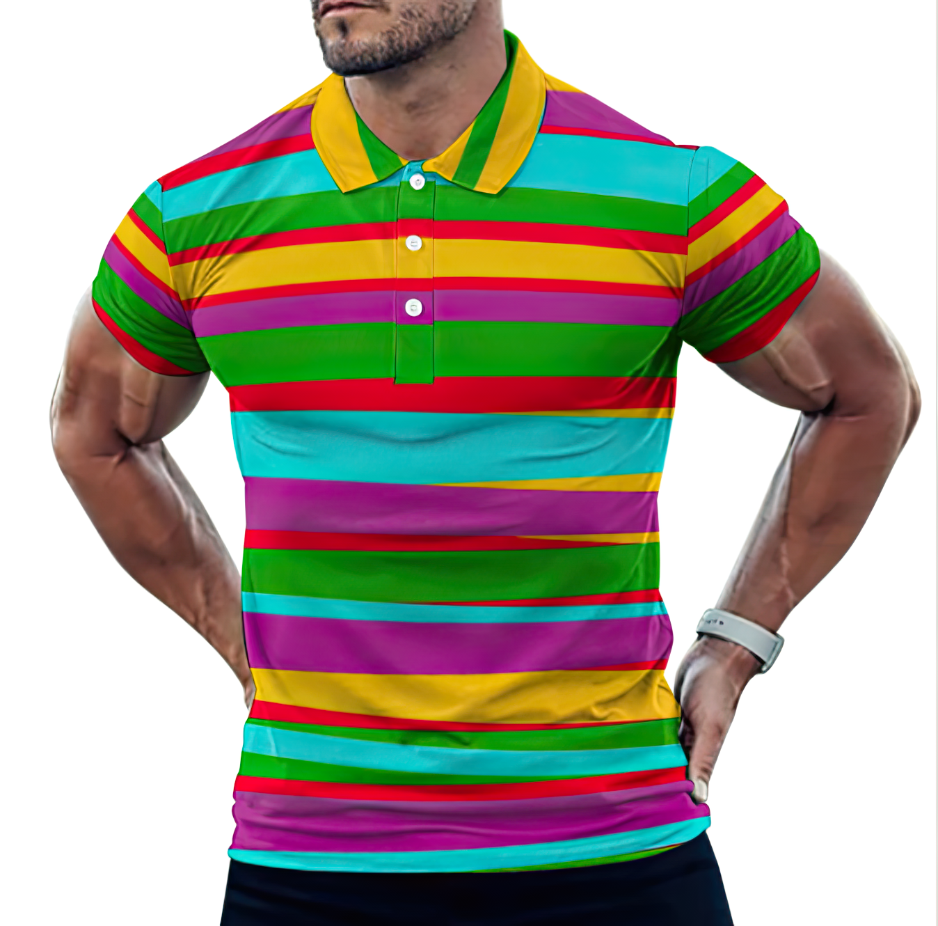 Traditional Spanish Serape Fiesta Mexican Blanket Men's Short Sleeve Casual Polo Shirts
