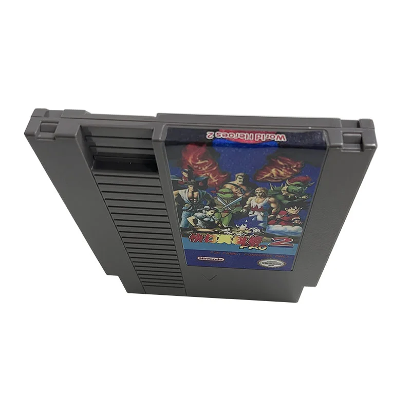 World Heroes 2 For Nintendo NES - 8 Bit Game Cartridge