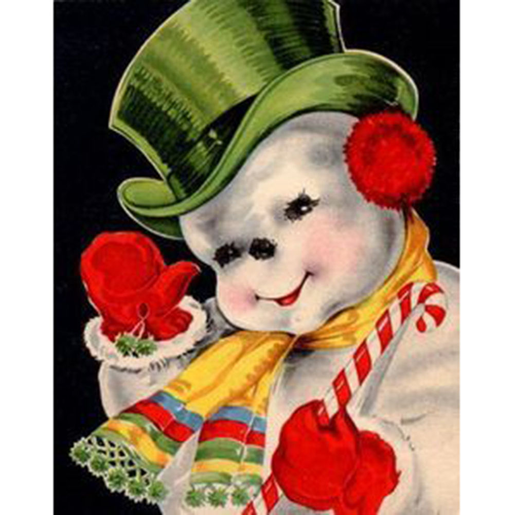 

Snowman - Round Drill Diamond Painting - 35*45CM, 501 Original