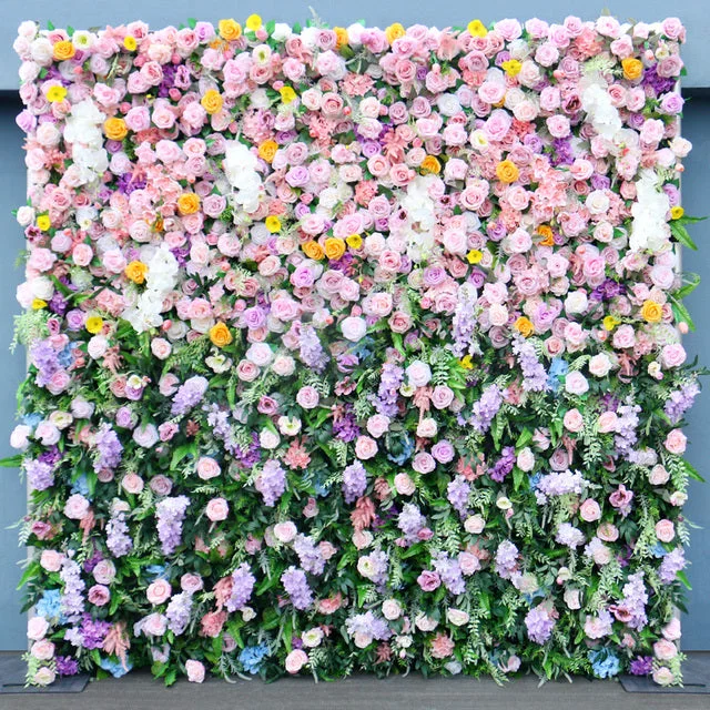 5D Colorful Flower Wall Event Party Wedding Backdrop Deco Prop A7389 A7447