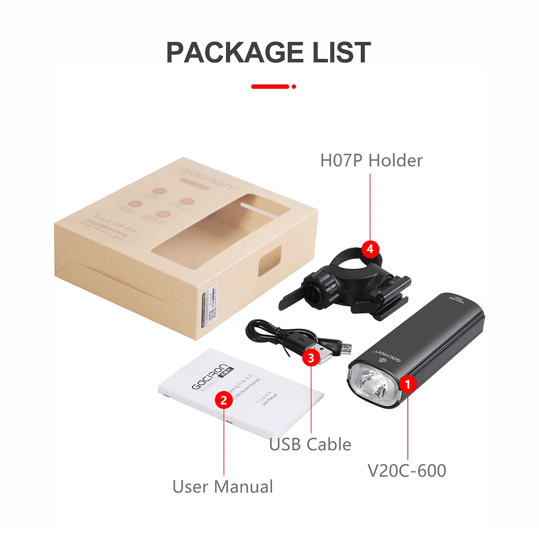 V20C-600 MTB Bike Headlight 