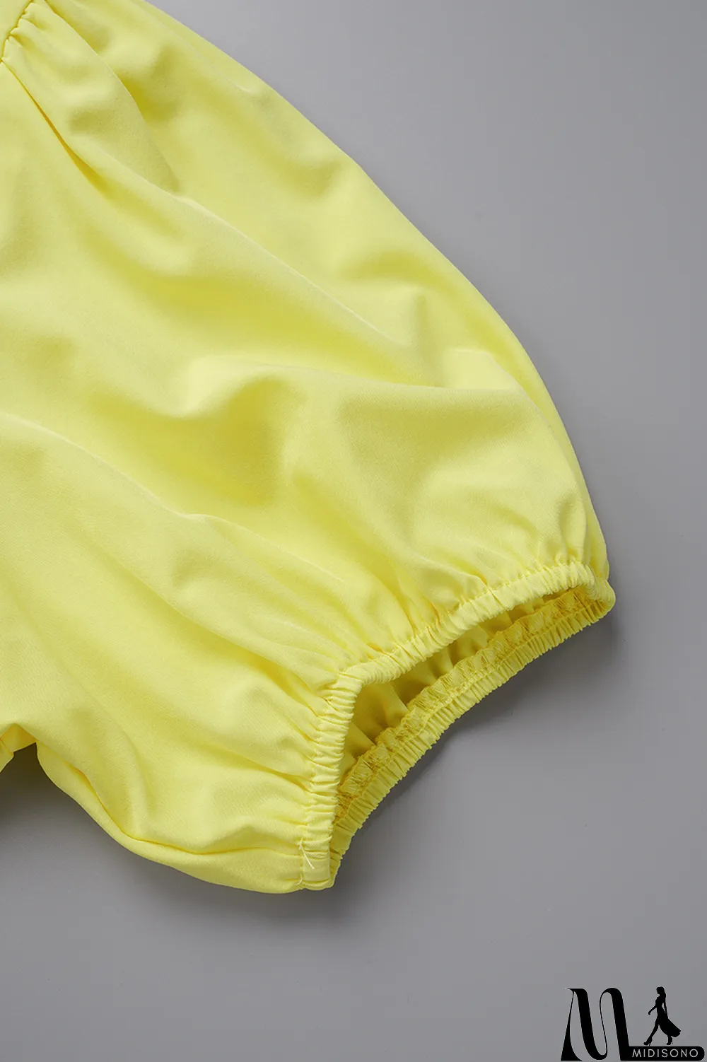 MidiSono - Light Blue Casual Solid Patchwork Turndown Collar Cake Skirt Plus Size Dresses