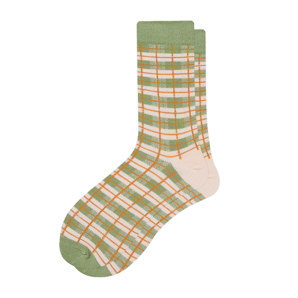 

Korean Green Series Pile Heap Socks Autumn Soft Women Mid-Calf Length Socks, 501 Original