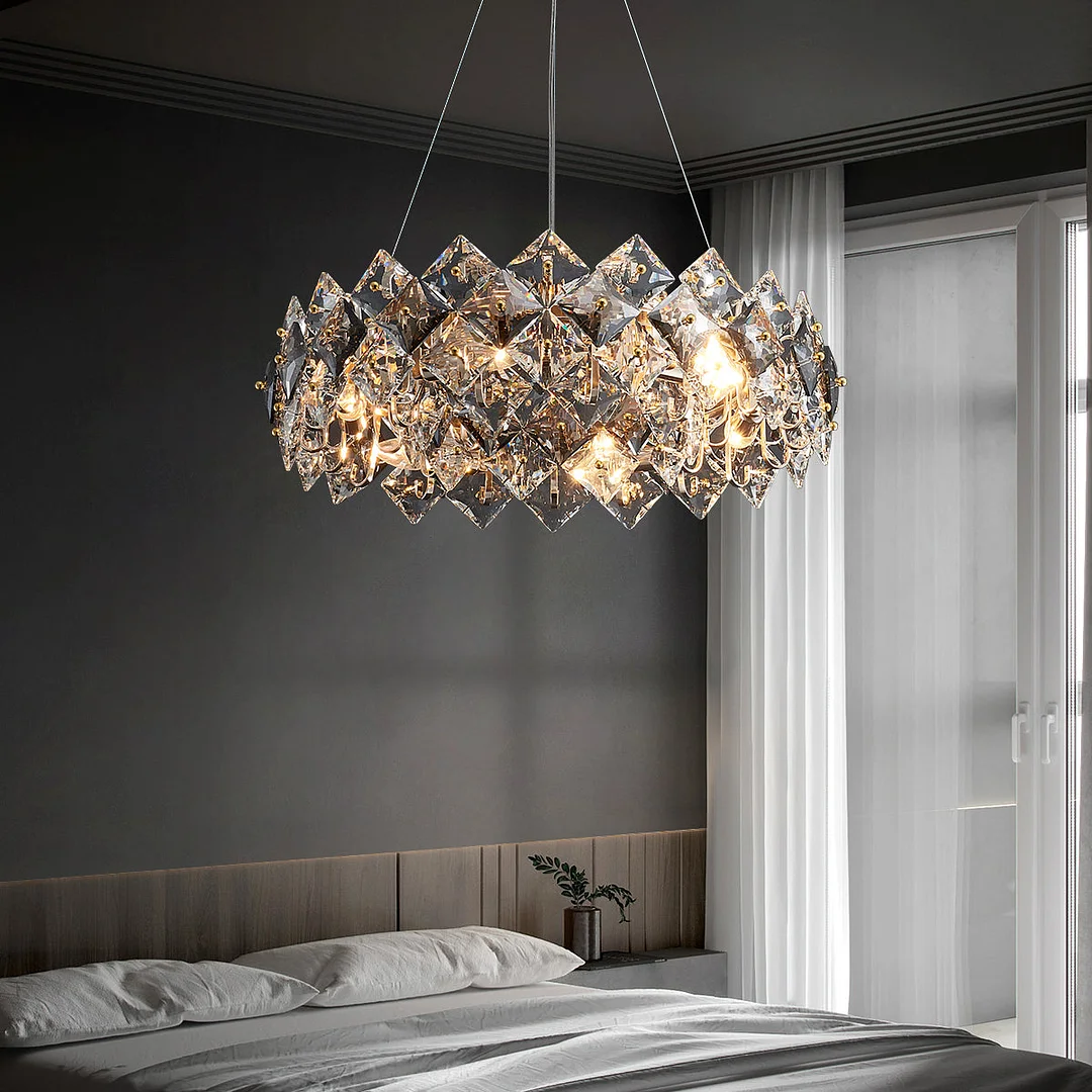 Scale Crystal Round Chandelier 12 Lights JOSENART Josenart