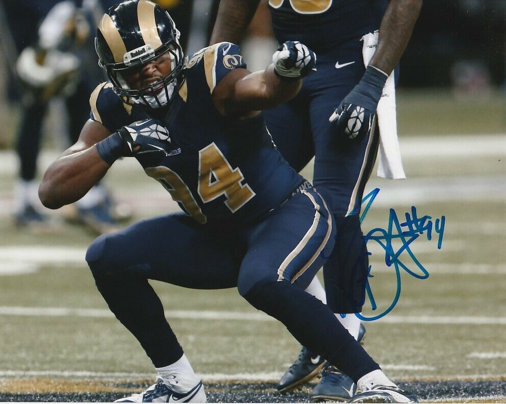 ROBERT QUINN SIGNED LOS ANGELES RAMS FOOTBALL 8x10 Photo Poster painting #3 NFL AUTOGRAPH PROOF!