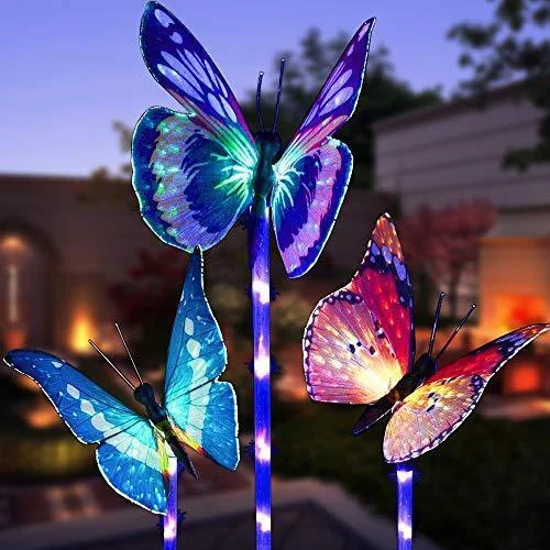 Solar Butterfly Stake Light, 3 Pack | 168DEAL