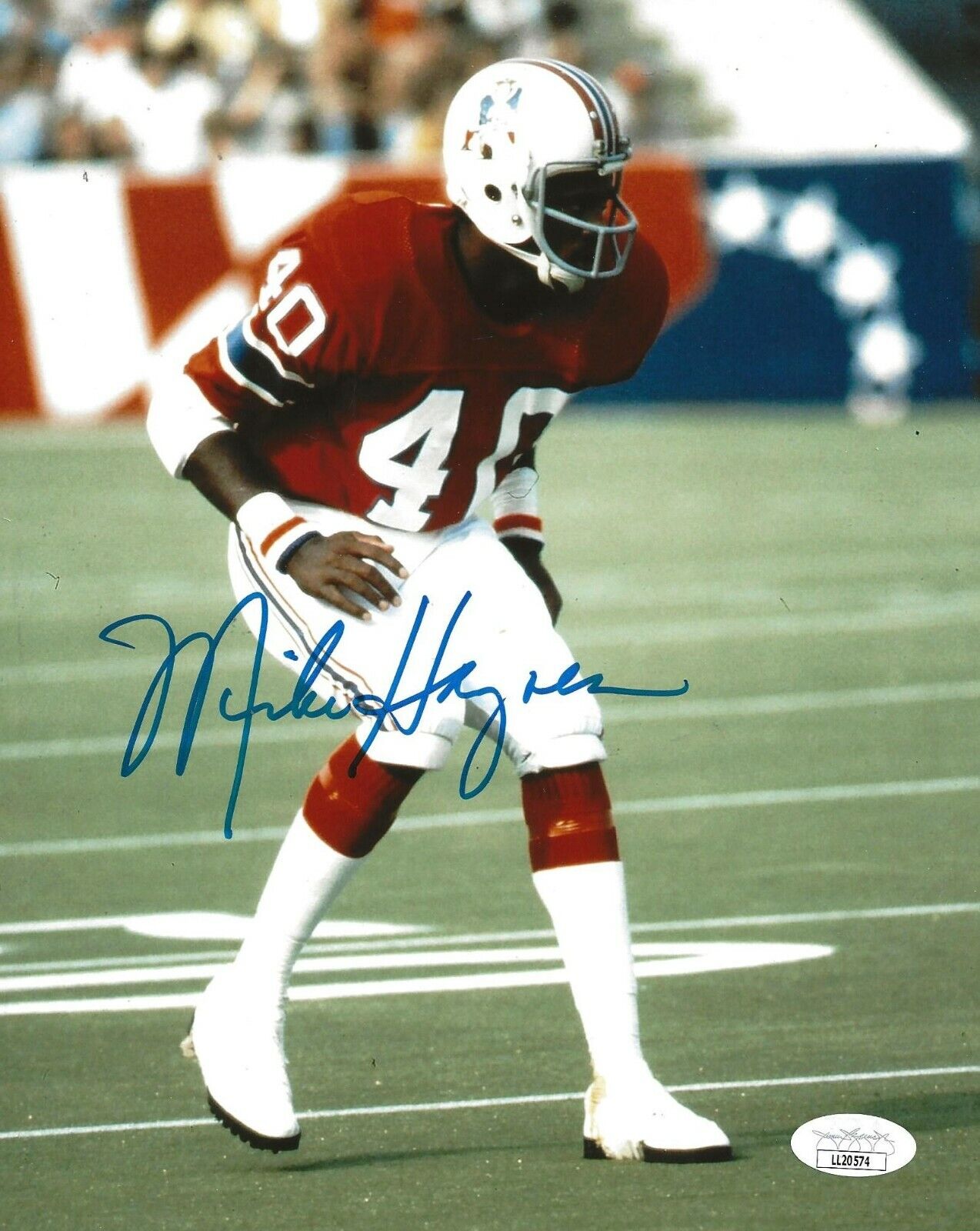 Mike Haynes signed New England Patriots 8x10 Photo Poster painting autographed JSA