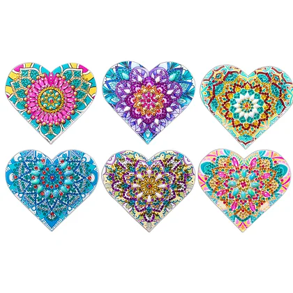 4pcs Artificial Diamond Painting Coasters Kit With Holder, Mandala Diamond  Art Coasters, DIY Diamond Art Crafts Projects For Beginners, Diamond Dotz K