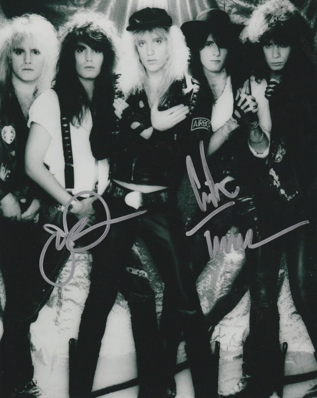 * WARRANT * signed autographed 8x10 Photo Poster painting * ERIK TURNER & JERRY DIXON * 1