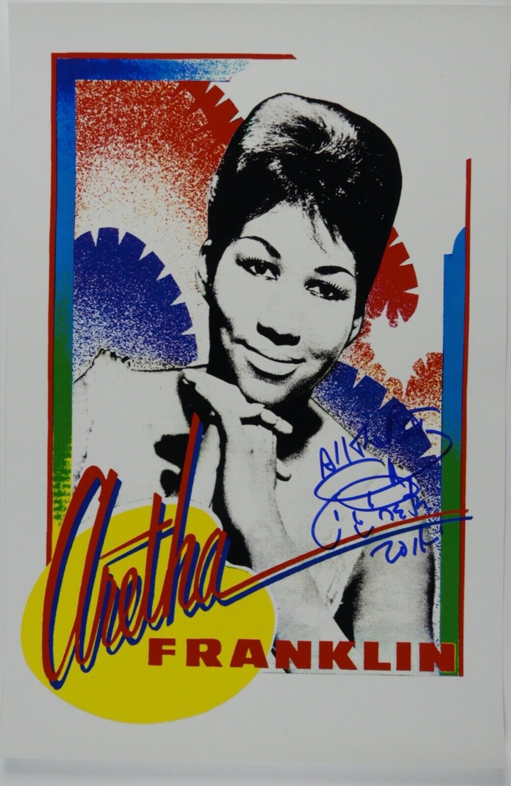 Aretha Franklin JSA Signed Autograph Photo Poster painting Huge 12 x 18