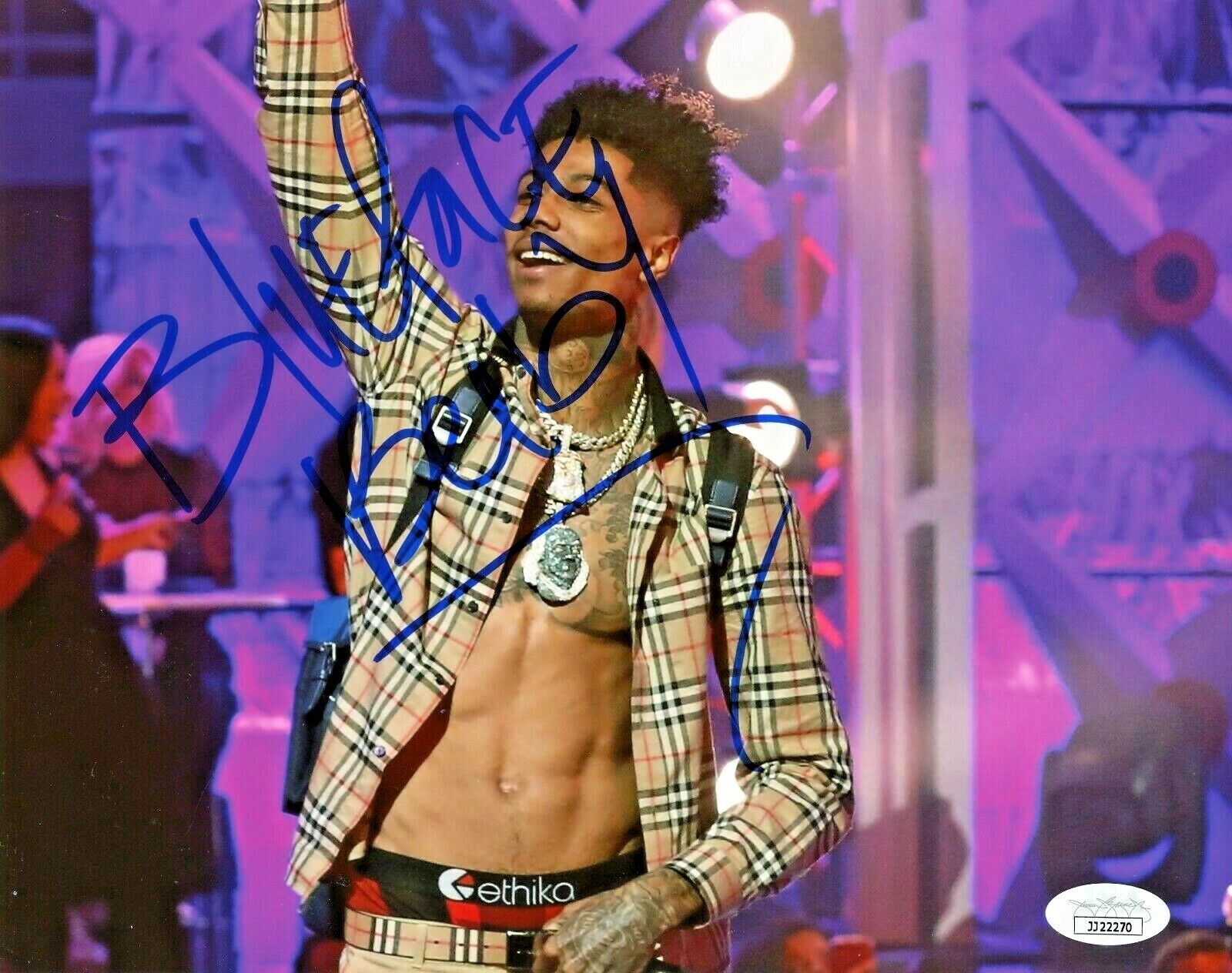 BLUEFACE BABY HAND SIGNED AUTOGRAPHED 8X10 HIP HOP MUSIC Photo Poster painting WITH JSA COA 1