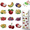 12Pcs Diamant Kunst Magnete Kühlschrank Aufkleber Set für Erwachsene Anfänger (CN562 Frucht)