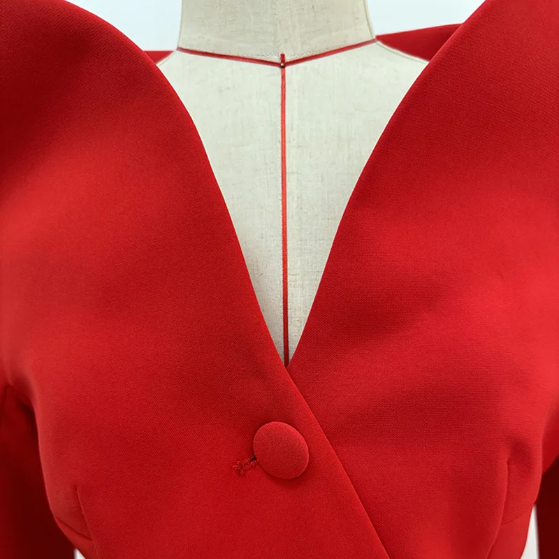 Nigikala Nigikala Fashion Personality Design Collar And Long Wind Coat Dress For Autumn And Winter 2025