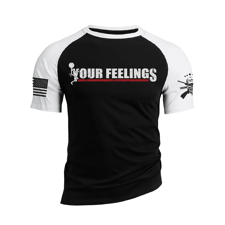 YOUR FEELINGS RAGLAN GRAPHIC TEE