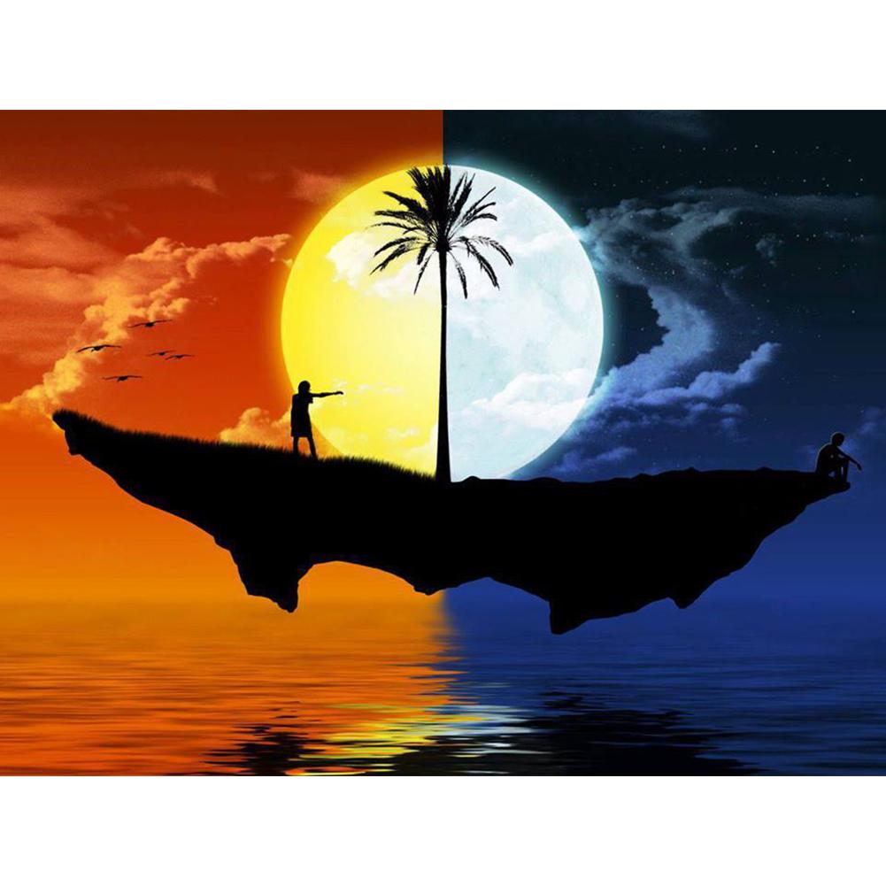 

Sun Moon Island-Round Drill Diamond Painting-30*40CM, 501 Original