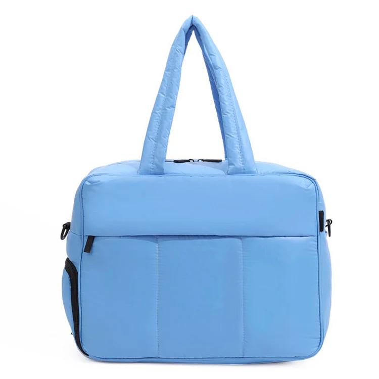 Nylon Dry Wet Separation Bags Lightweight Tote Bag Multifunctional for Men Women (blue)
