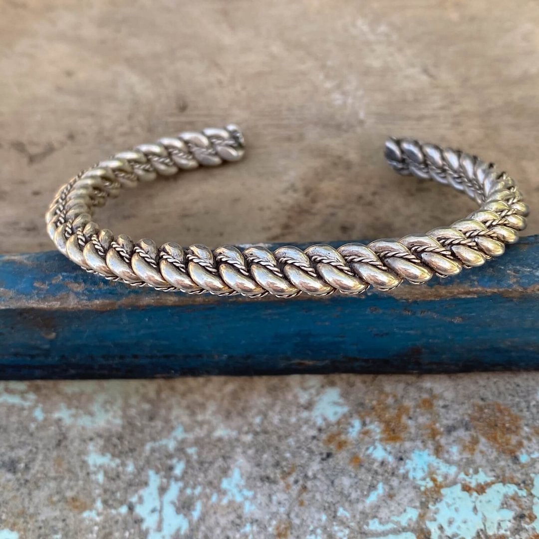 The Prettiest Sterling Silver Twisted Wire Cuff Bracelet Ever!
