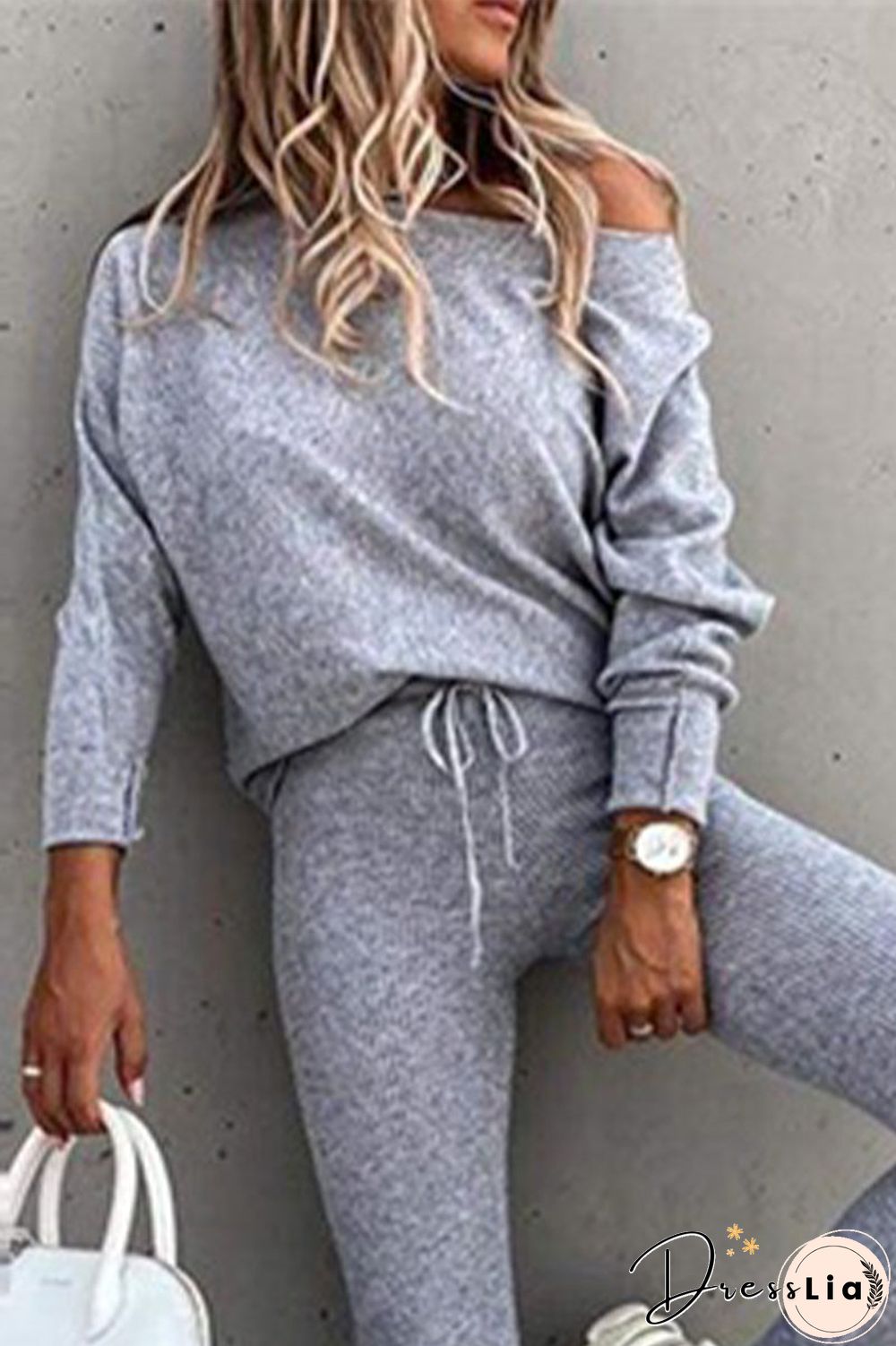 Fashion Casual Solid Patchwork Long Sleeve Two Pieces(7 Colors)