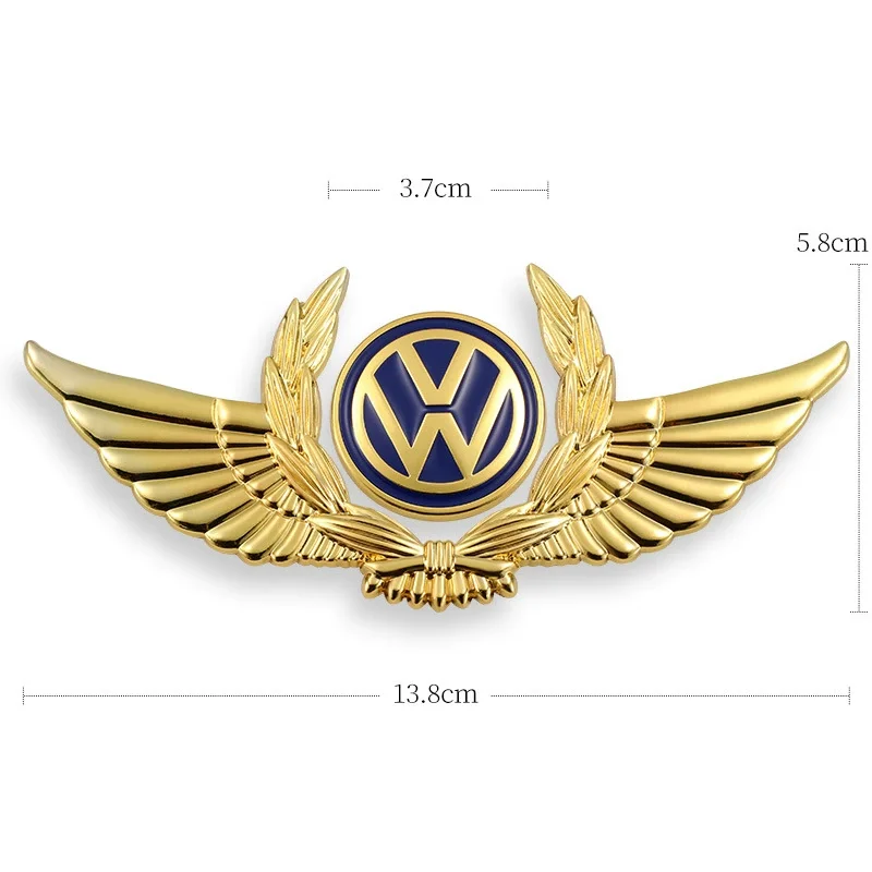 3D car metal badge decorative side label (customized car logo)