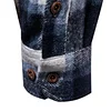 Men's Business Fashion Plaid Long Sleeve Shirt