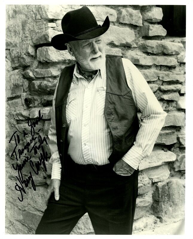 HARRY CAREY, JR. Signed Photo Poster painting