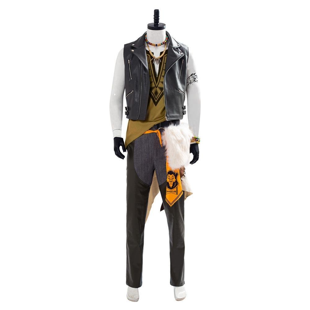 Twisted Wonderland Leona Kingscholar Halloween Outfit Cosplay Costume