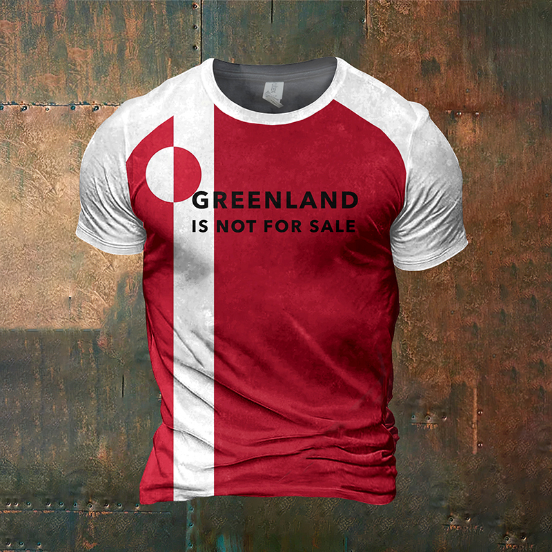 Greenland Is Not For Sale Print Men's Short-sleeve T-shirt artswardrobe