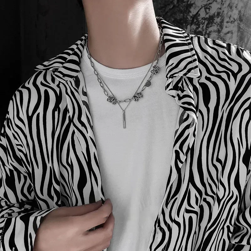 Men's & Women's Hip Hop Titanium Steel Clavicle Necklace