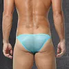 Men's Low-Rise Sexy Ice Silk Ultra-Thin Transparent Bikini Briefs