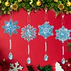 4PCS DIY Crystal Painting Ornaments Double-sided Suncatcher Hanging Kits