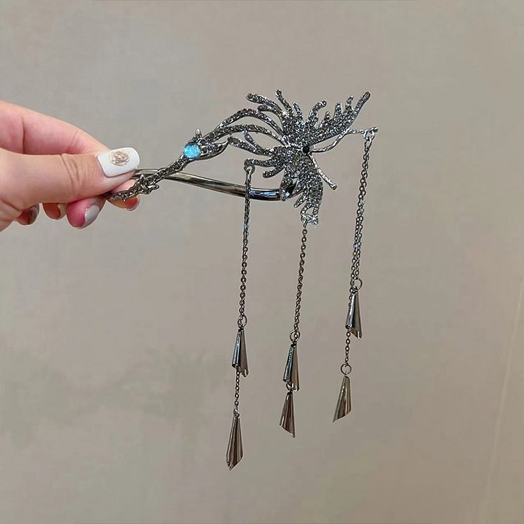 Tassel Butterfly Wind Chime Claw Clip Hairpin KERENTILA