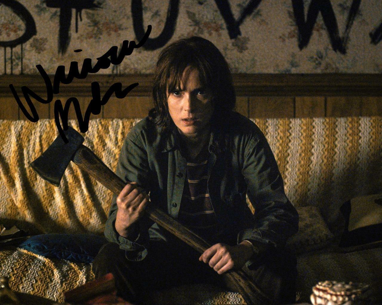 Winona Ryder Stranger Things TV Series SIGNED AUTOGRAPHED 10X8 REPRO Photo Poster painting PRINT