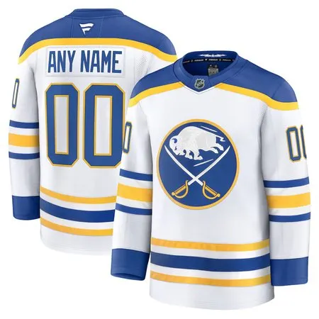 Youth Buffalo Sabres  White Away Custom Jersey