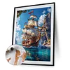 (US Local)Paint By Numbers Kit On Canvas DIY Oil Art Sailboat Picture Home Decor40x50cm