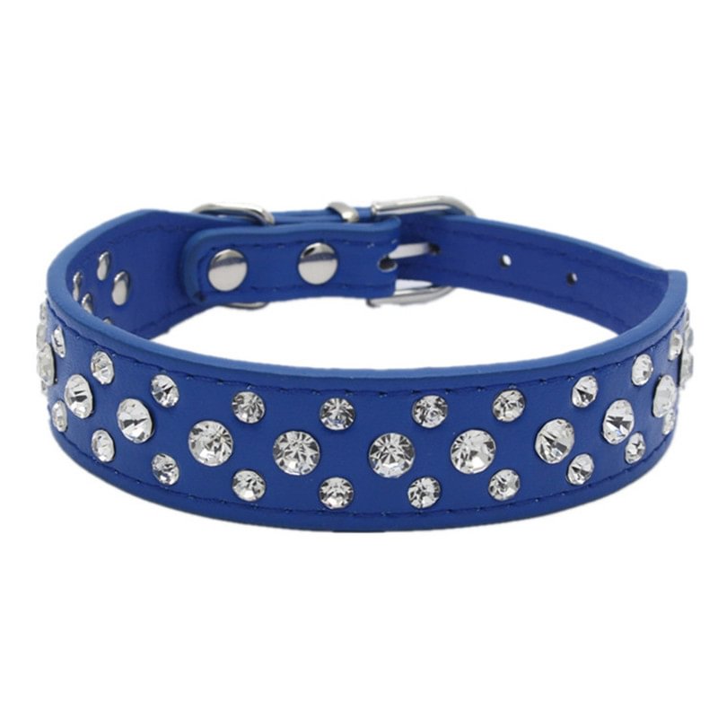 Small Cats Dogs Puppy Pet Rhinestone Collars-VESSFUL
