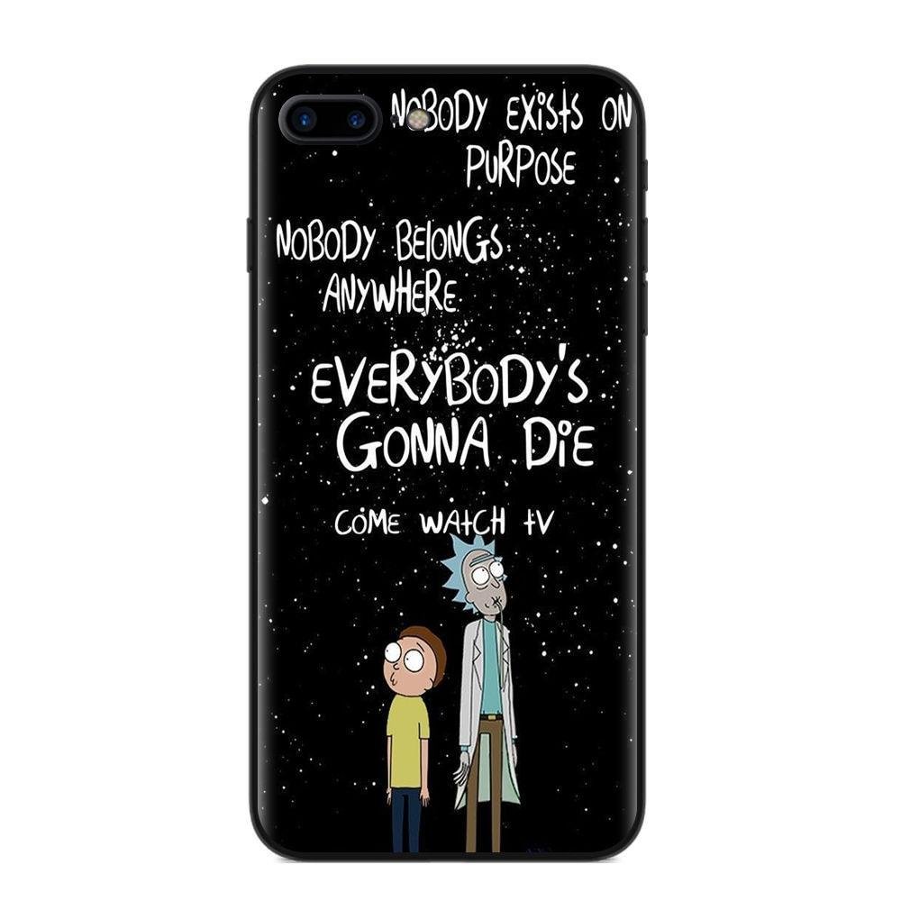 Rick and Morty Phone Case Soft Shell Protective Cover for iPhone